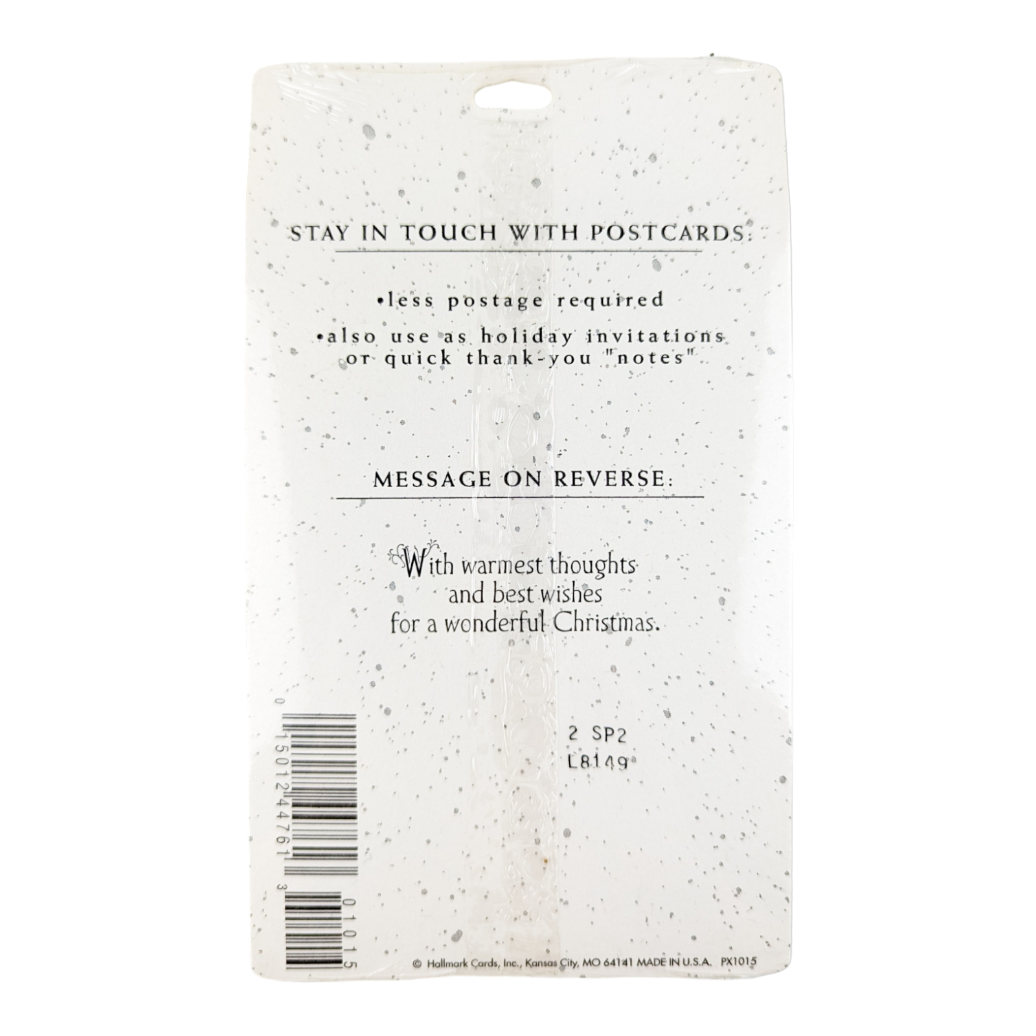 Hallmark Christmas Holiday Postcards Patriotic Santa in Sleigh 10 Cards