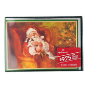 Hallmark Santa Claus and Puppy Christmas Cards Boxed Set of 20