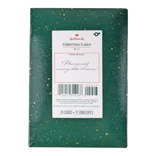 Hallmark Santa Claus and Puppy Christmas Cards Boxed Set of 20