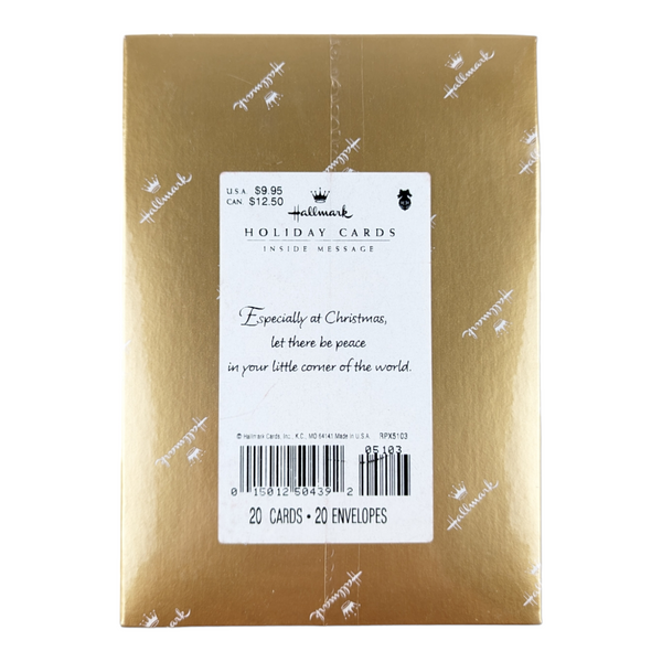 Hallmark Christmas Cards Boxed Set of 20 Country Cowboy Hats