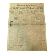 August 15, 1933 Vintage Newspaper Nebraska State Journal - Avid Vintage