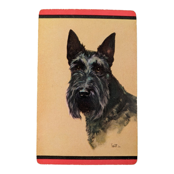 Vintage Scottie Dog Single Swap Playing Cards Lot of 3 Savitt 36