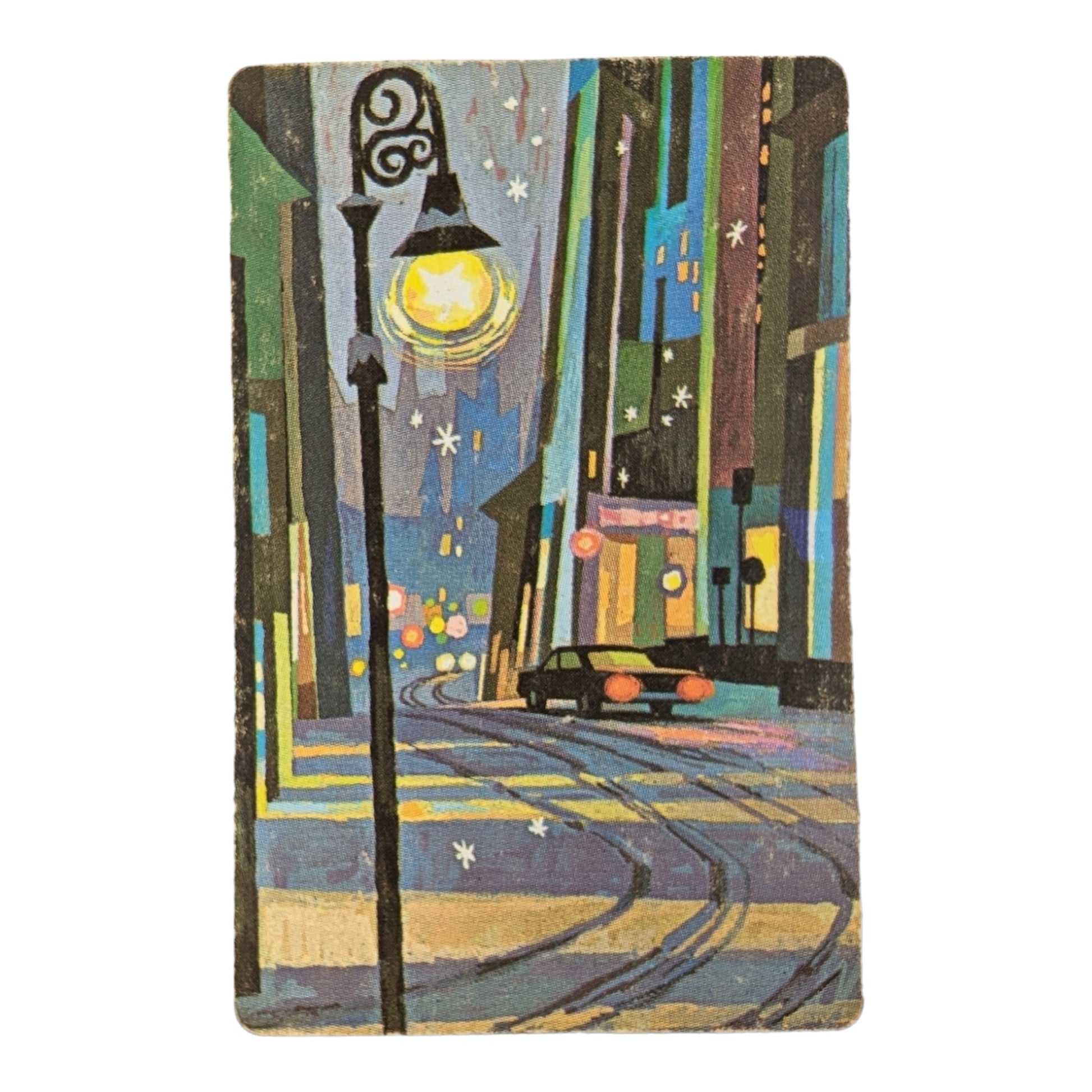 Vintage 1960s Street Lights City Scape Single Swap Playing Cards Lot of 3 - Avid Vintage
