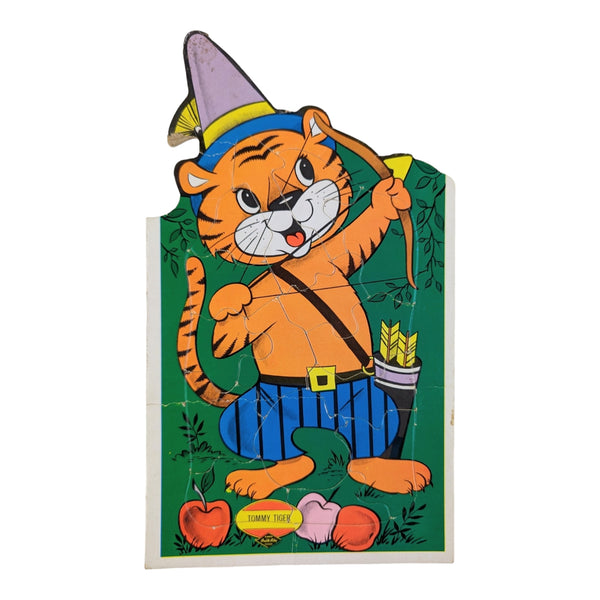 Vintage Frame Tray Childrens Puzzles Lot of 4 Anthropomorphic Animals