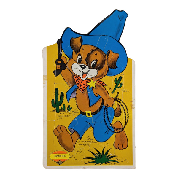 Vintage Frame Tray Childrens Puzzles Lot of 4 Anthropomorphic Animals