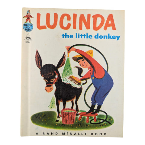 Lucinda the Little Donkey Vintage 1952 Hardcover Tip Top Elf Book 8584