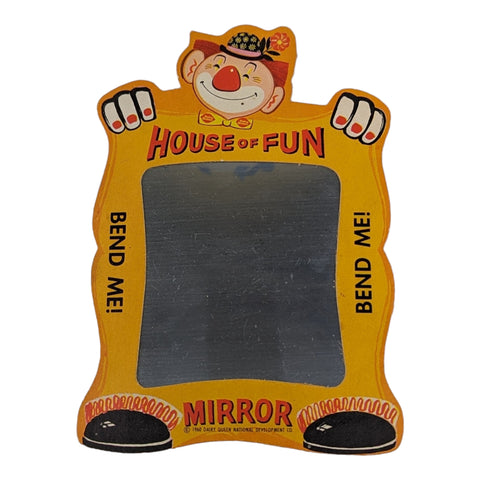 Vintage Dairy Queen House of Fun Bendable Clown Mirror Toy