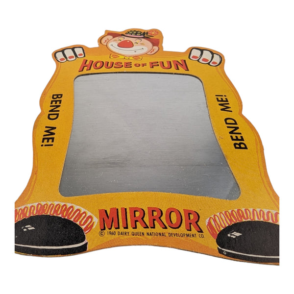 Vintage Dairy Queen House of Fun Bendable Clown Mirror Toy