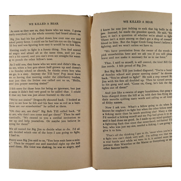 Vintage Sugar Creek Gang Book We Killed a Bear Paul Hutchens 1945 Hard Cover