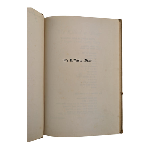 Vintage Sugar Creek Gang Book We Killed a Bear Paul Hutchens 1945 Hard Cover