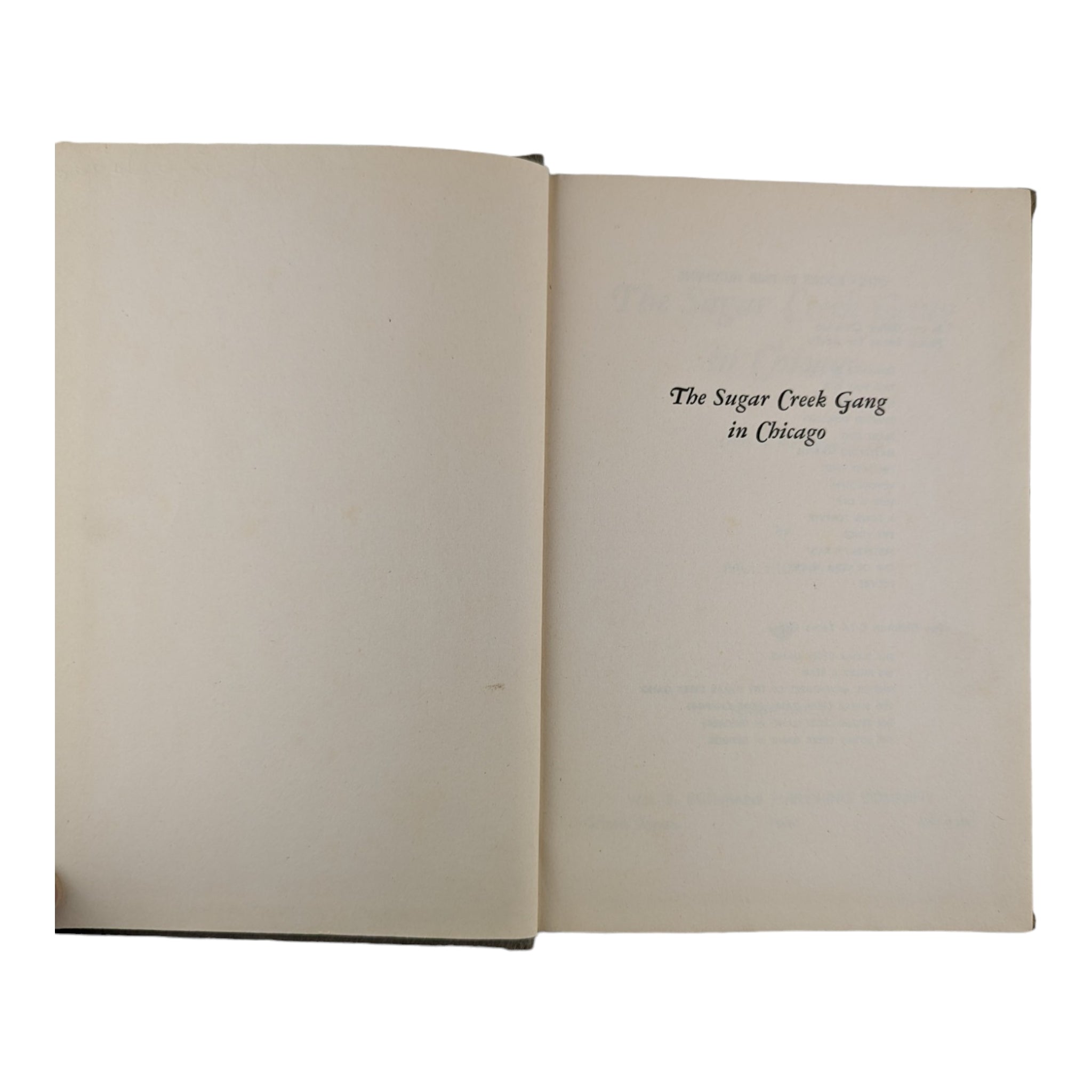 The Sugar Creek Gang in Chicago Paul Hutchens 1944 Hardcover Childrens Book - Avid Vintage