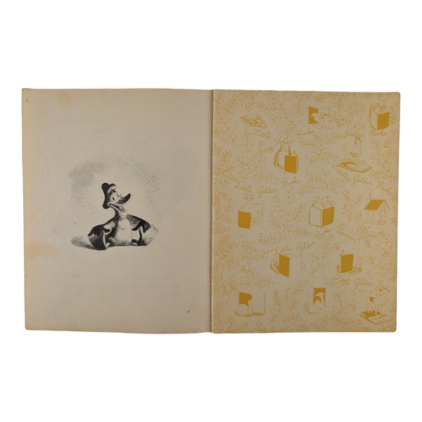 Vintage 1947 Peter and the Wolf Little Golden Book F Edition Hardcover