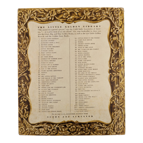 Vintage 1947 Peter and the Wolf Little Golden Book F Edition Hardcover