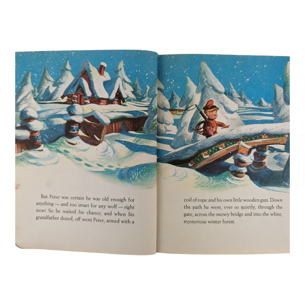 Vintage 1947 Peter and the Wolf Little Golden Book F Edition Hardcover