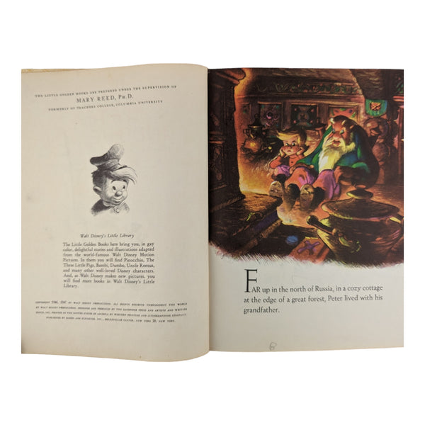 Vintage 1947 Peter and the Wolf Little Golden Book F Edition Hardcover