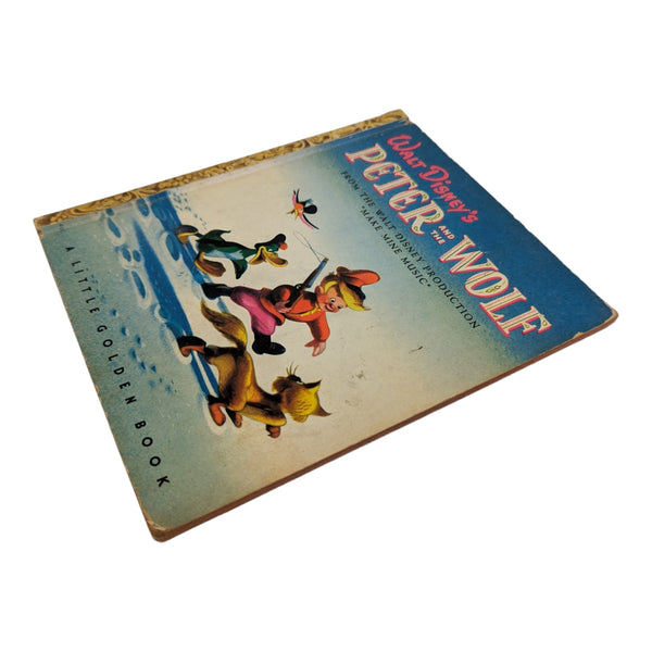 Vintage 1947 Peter and the Wolf Little Golden Book F Edition Hardcover