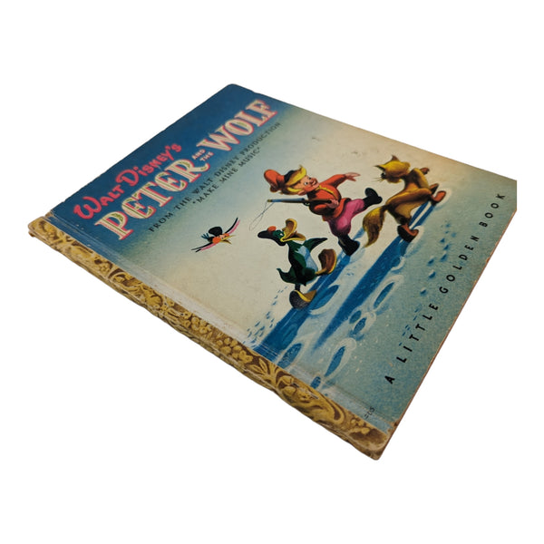 Vintage 1947 Peter and the Wolf Little Golden Book F Edition Hardcover