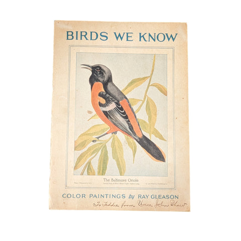 Birds We Know 1928 Book Paintings by Ray Gleason