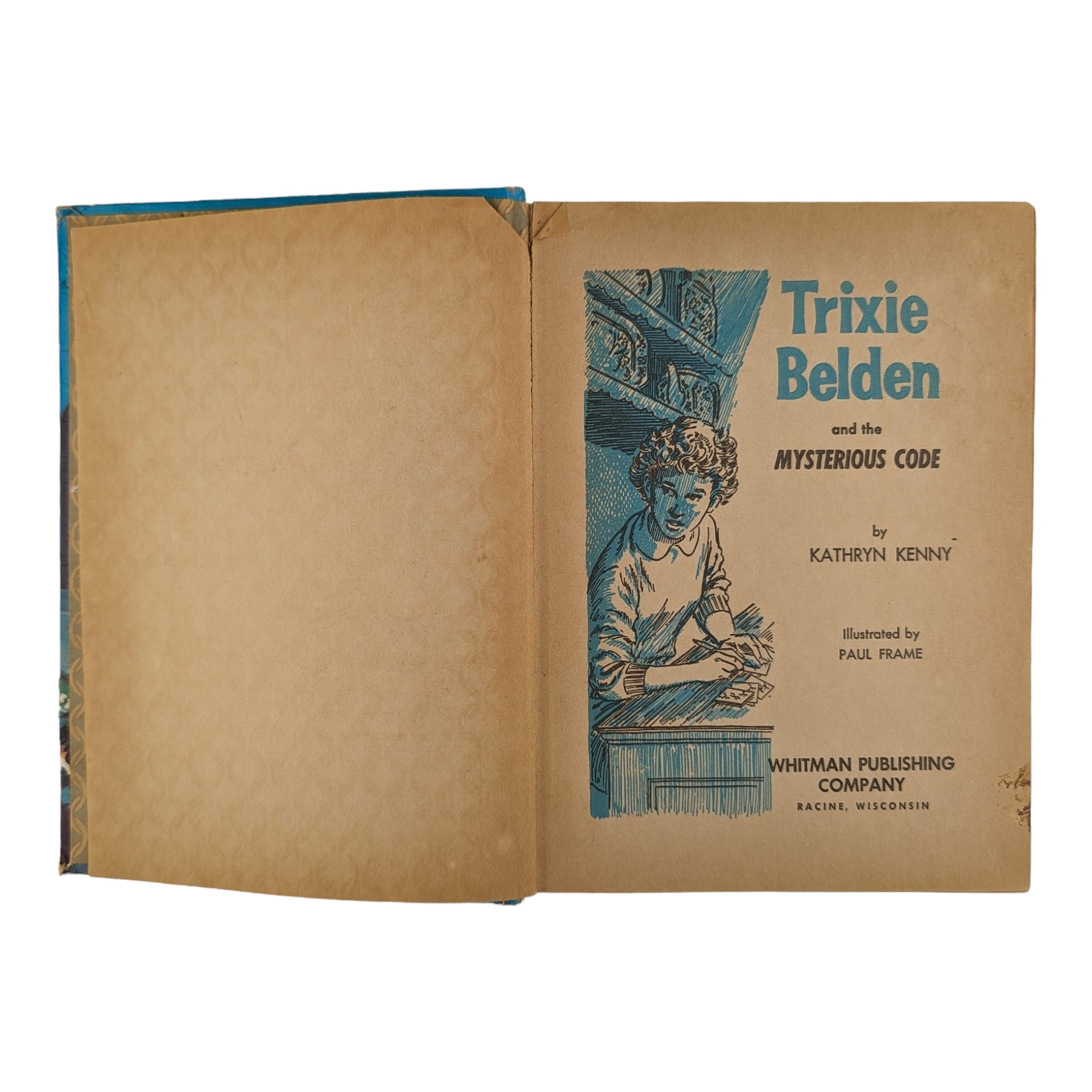 Vintage 1960s Trixie Belden Book 7 The Mysterious Code Whitman Hardcover - Avid Vintage