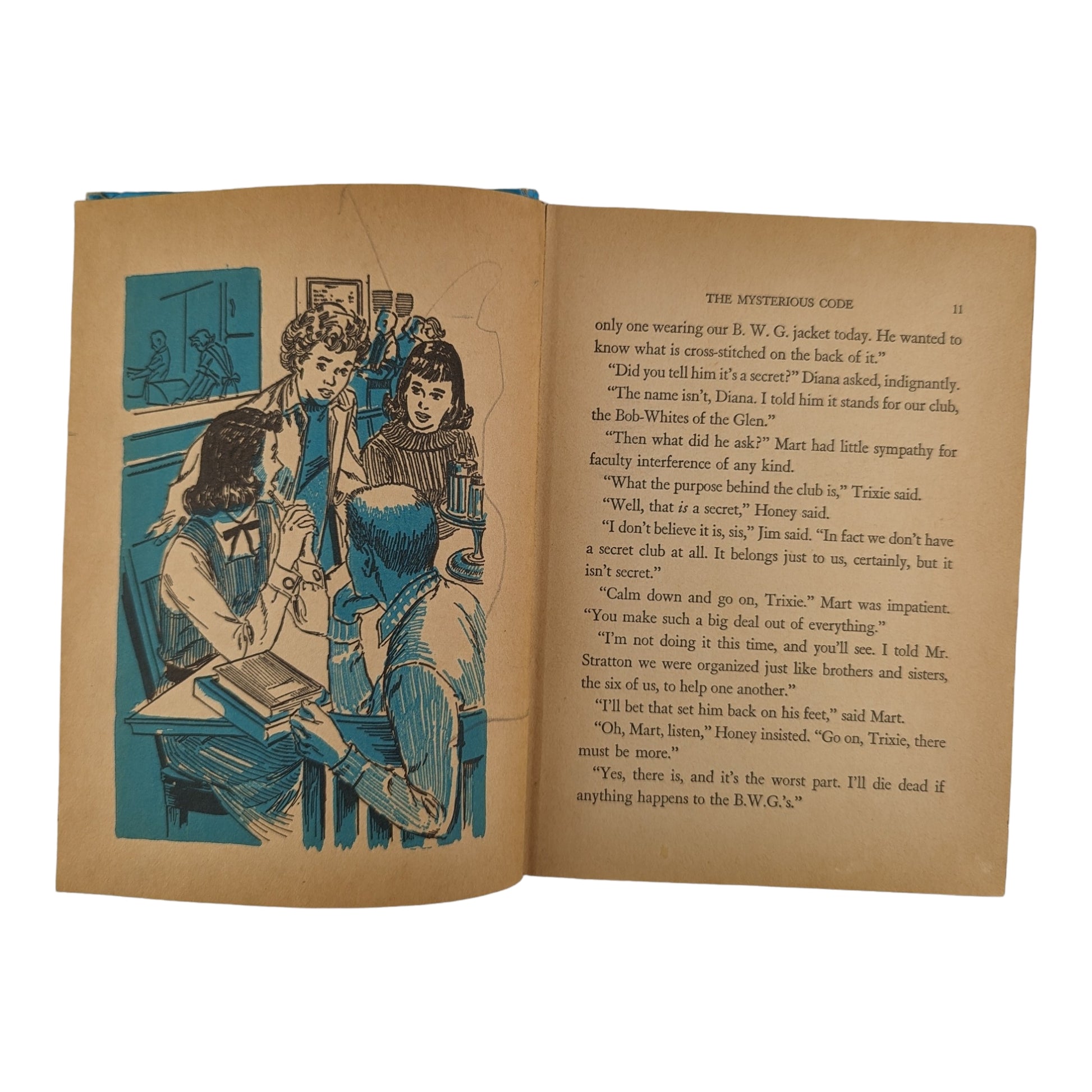 Vintage 1960s Trixie Belden Book 7 The Mysterious Code Whitman Hardcover - Avid Vintage