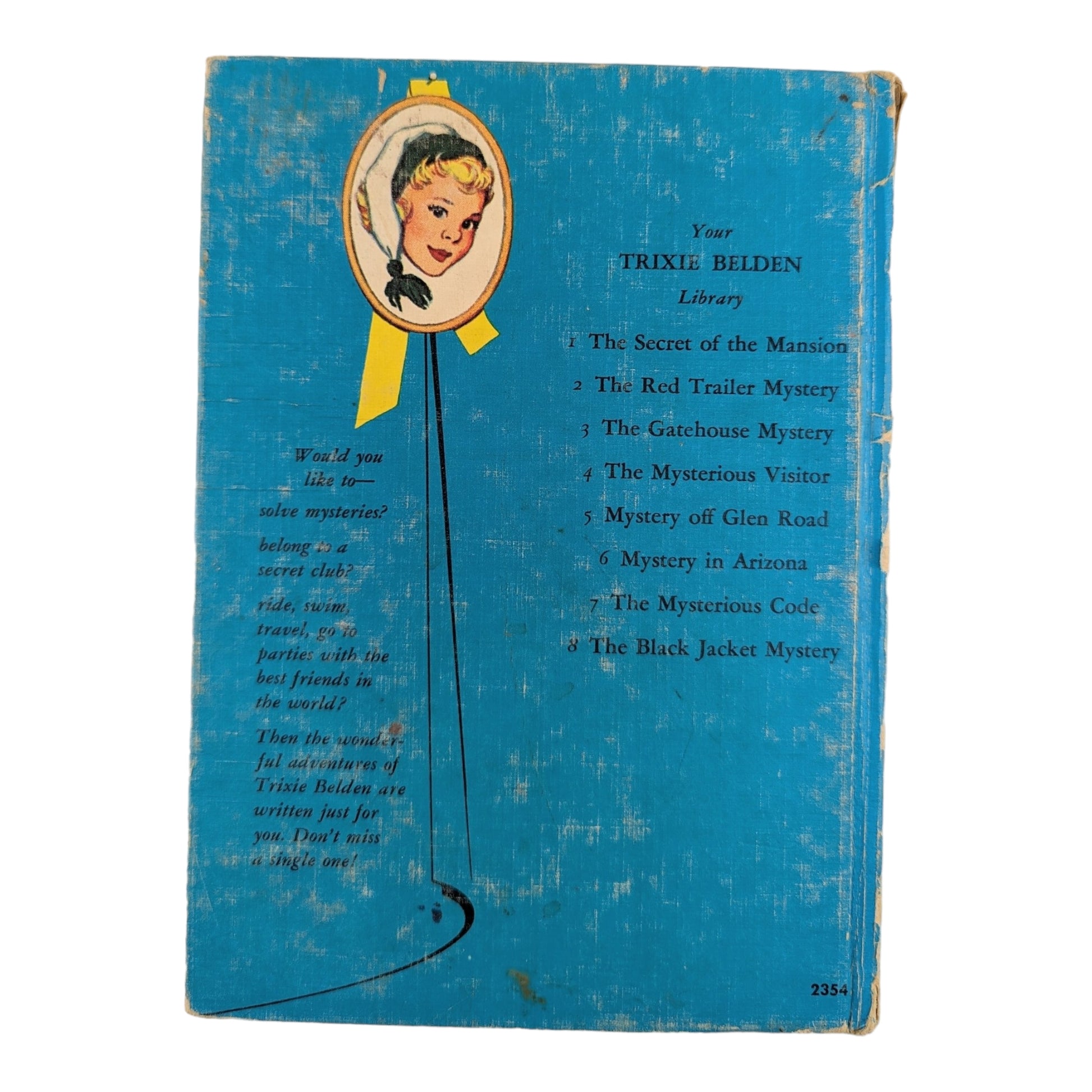 Vintage 1960s Trixie Belden Book 7 The Mysterious Code Whitman Hardcover - Avid Vintage