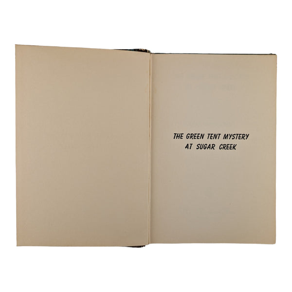 The Green Tent Mystery at Sugar Creek Vintage 1950 Hardcover Book Paul Hutchens