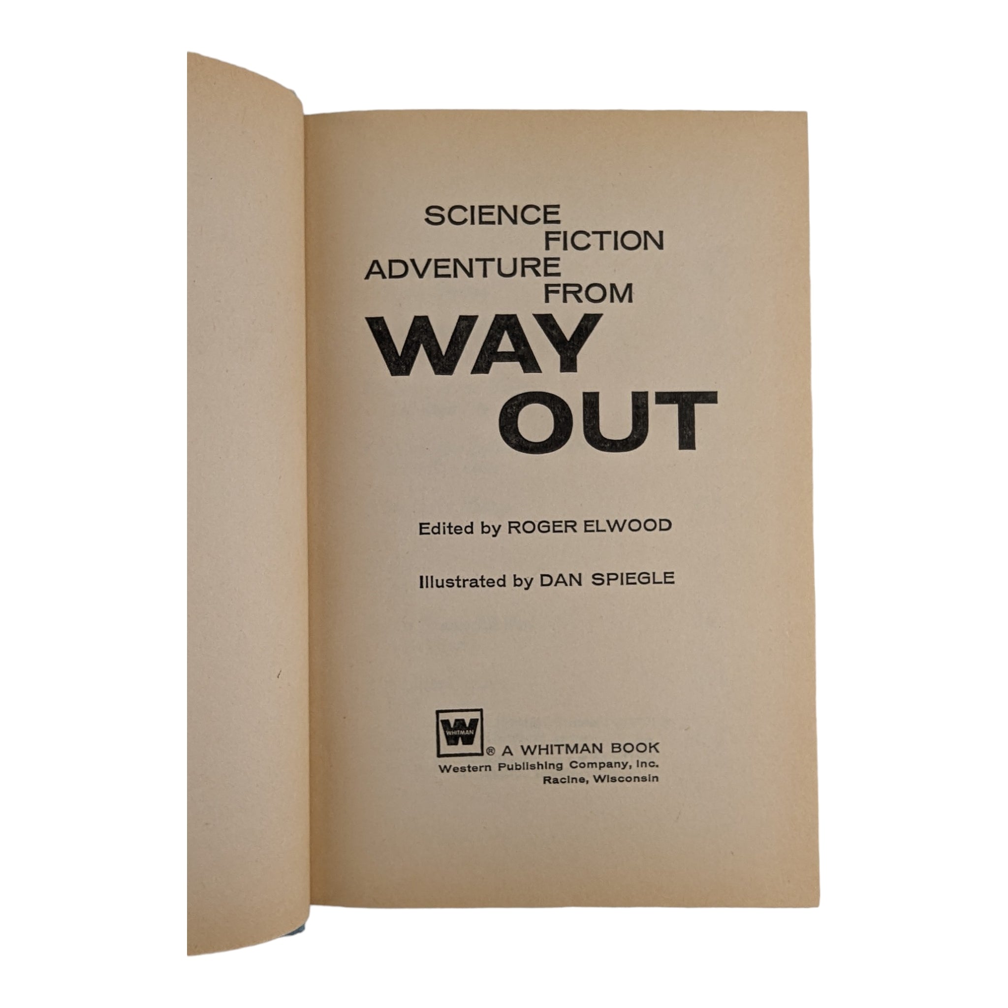 Science Fiction Adventures from Way Out Whitman 1973 Hardcover Book