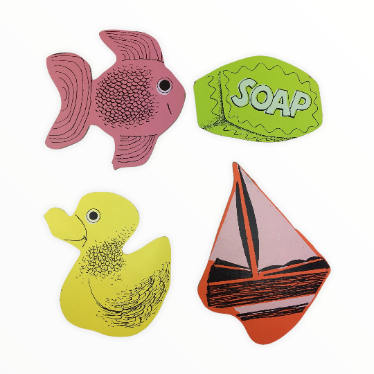 Vintage Childrens Puzzle PlaySkool Bubble Bath Time Inlaid Tray