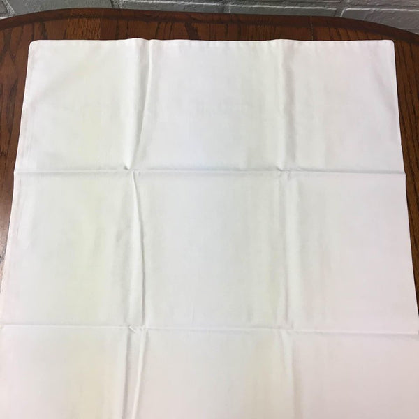 Vintage Cotton Pillowcase Pink And White Floral Crochet Edging 20 x 32