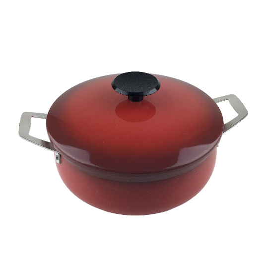 Vintage Regal Ware Dutch Oven Red Aluminum Pot Retro Cookware