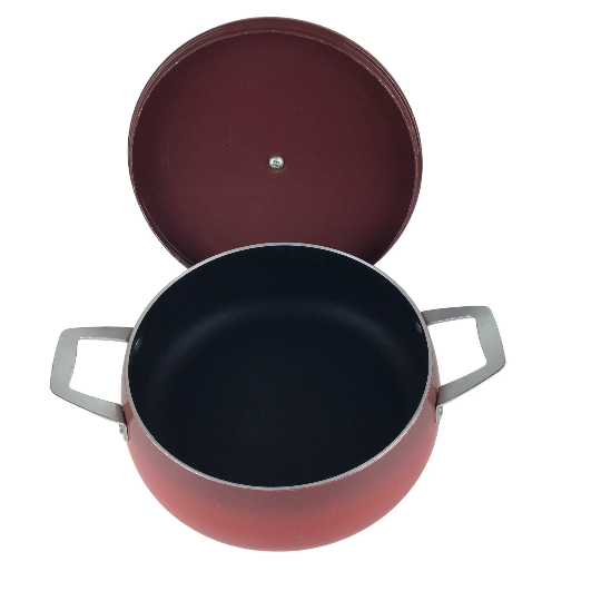 Vintage Regal Ware Dutch Oven Red Aluminum Pot Retro Cookware