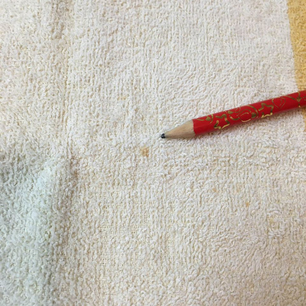 Vintage Striped Fringed Bath Towel Yellow, Olive Green and Gold 21 x 38