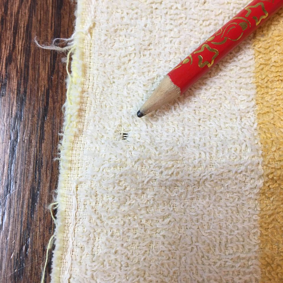 Vintage Striped Fringed Bath Towel Yellow, Olive Green and Gold 21 x 38