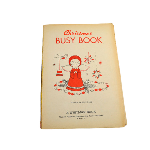 Vintage Whitman Childrens Christmas Activity Books 1960s Lot of 2