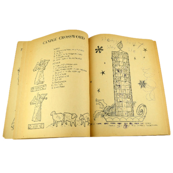 Vintage Whitman Childrens Christmas Activity Books 1960s Lot of 2