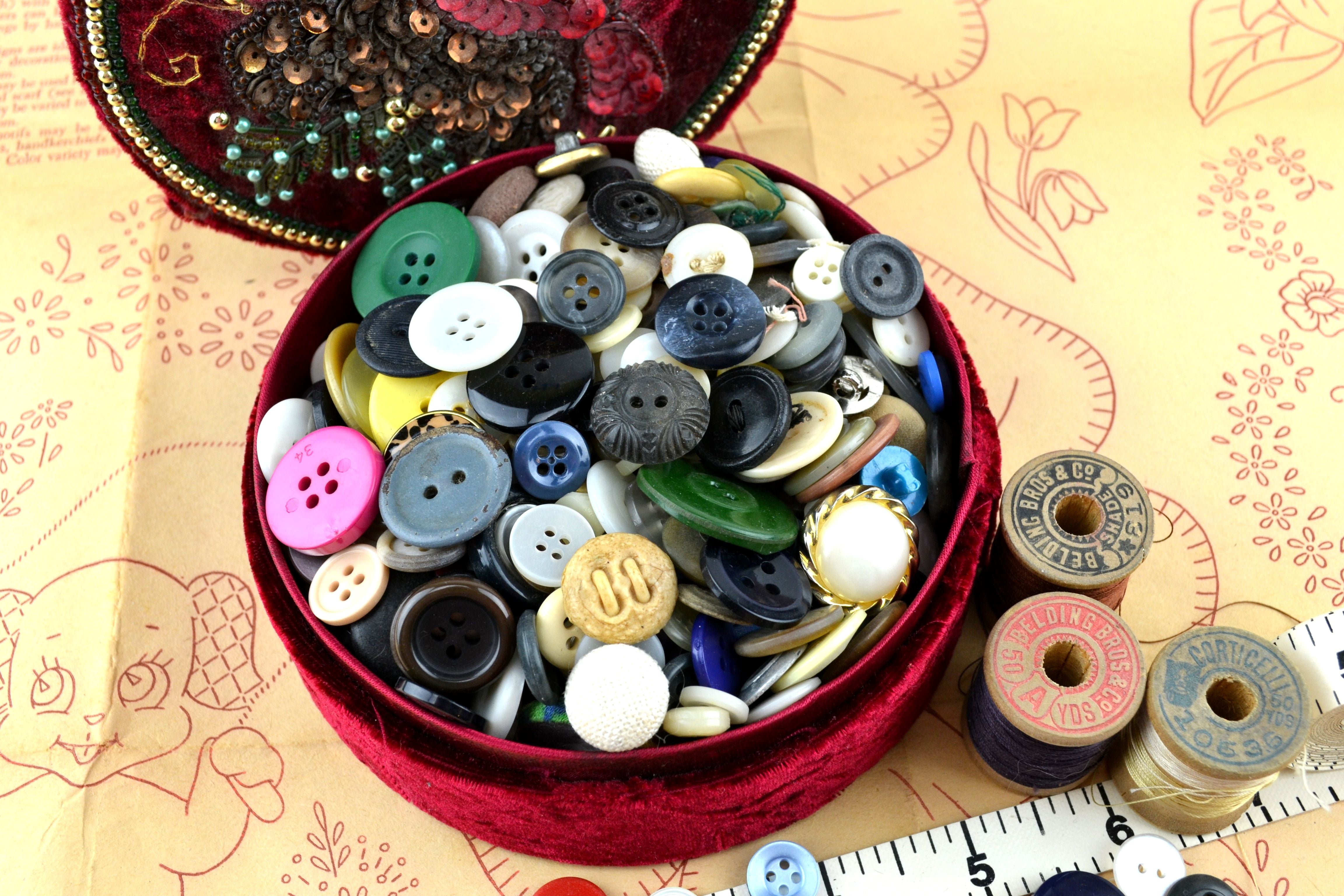 Antique sewing sales buttons