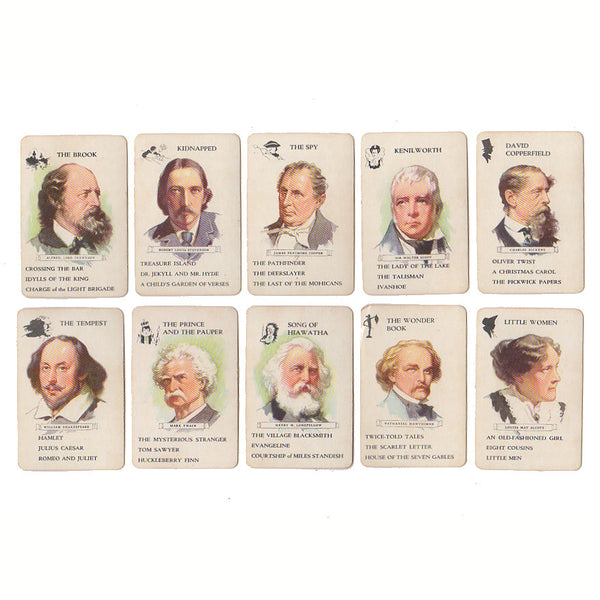 10 Vintage Authors Cards Lot for Altered Art, Scrapbooking, and Journaling - Avid Vintage