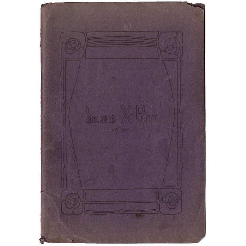 1923 Fairbury Nebraska High School Yearbook Senior X Ray - Avid Vintage