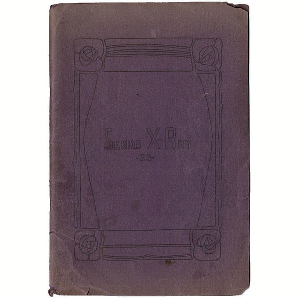 1923 Fairbury Nebraska High School Yearbook Senior X Ray - Avid Vintage