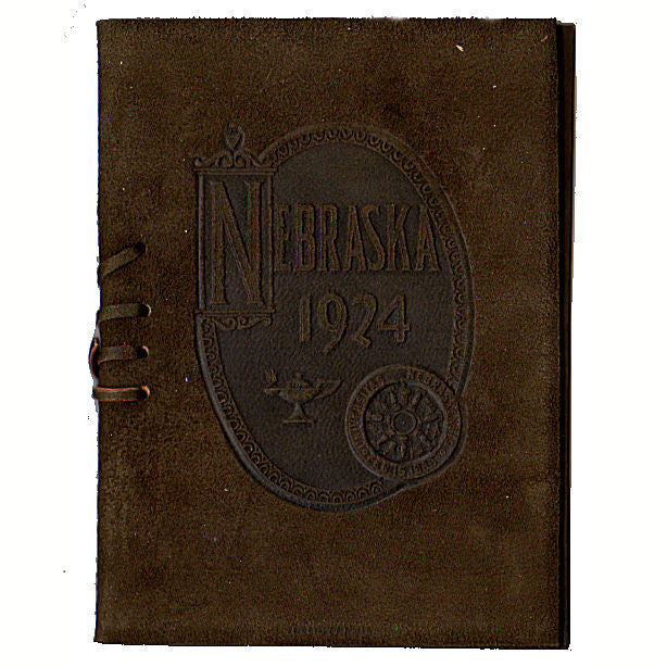Vintage 1924 University of Nebraska Graduation Commencement Program Leather Booklet - Avid Vintage