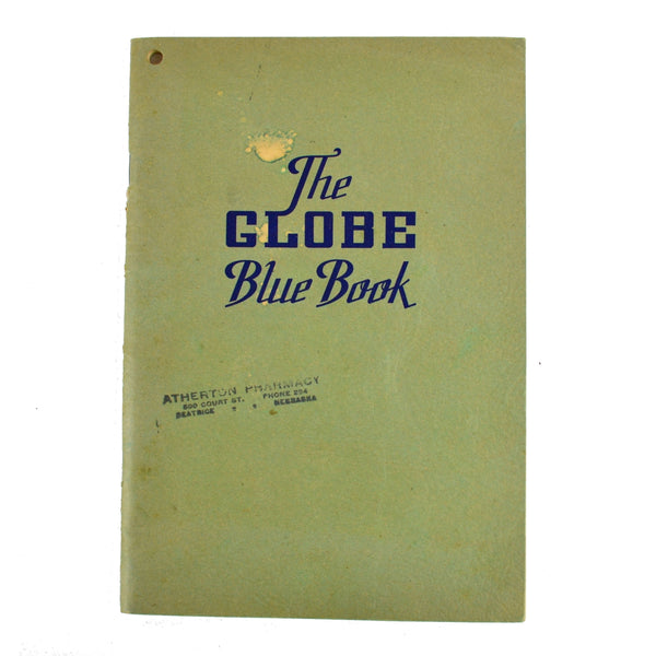 The Globe Blue Book Circa 1940s Medicine Catalog Animal Poultry Veterinary Products - Avid Vintage