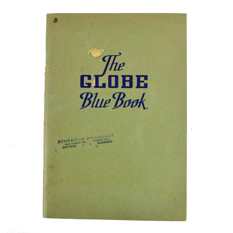 The Globe Blue Book Circa 1940s Medicine Catalog Animal Poultry Veterinary Products - Avid Vintage