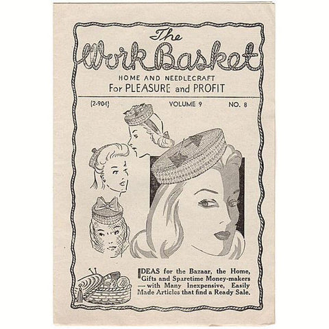 Vintage 1944 Workbasket Magazine Vol 9 No 8 - Avid Vintage