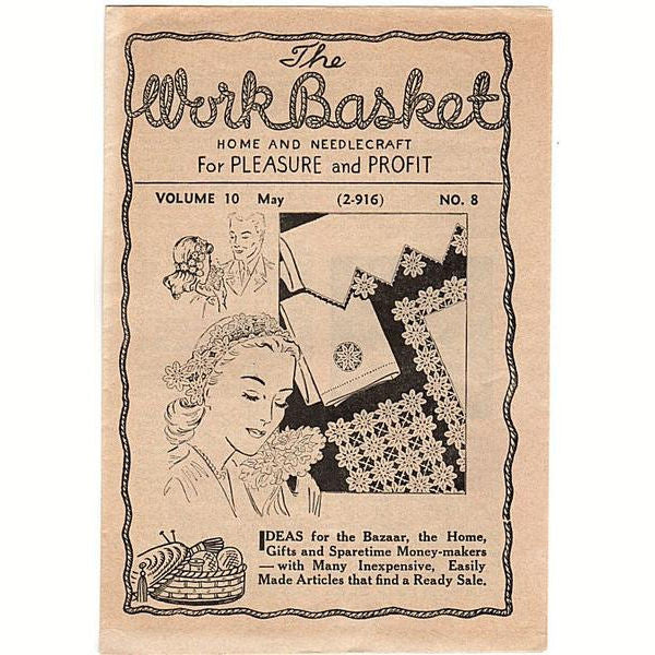 Vintage Workbasket Magazine May 1945 Volume 10 No 8 - Avid Vintage