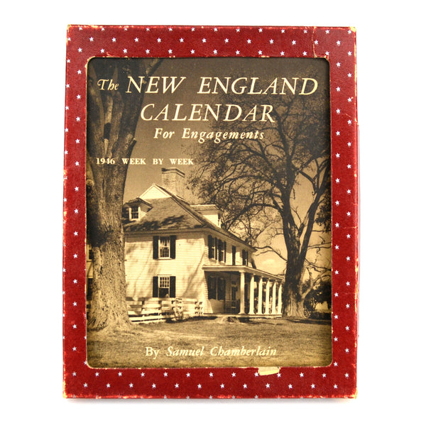 Vintage 1946 The New England Calendar for Engagements Samuel Chamberlain Book - Avid Vintage