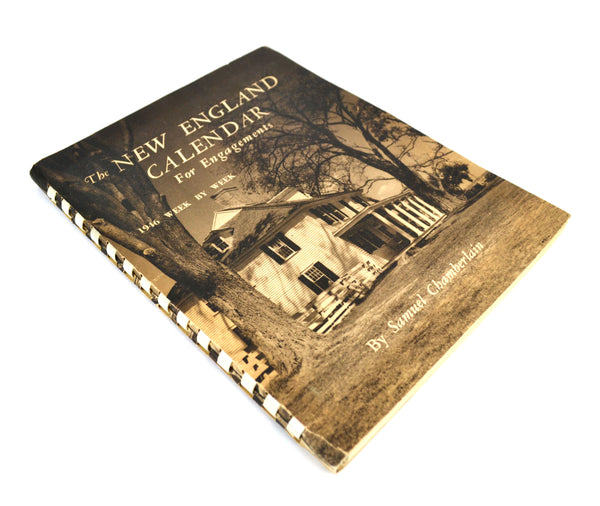 Vintage 1946 The New England Calendar for Engagements Samuel Chamberlain Book - Avid Vintage
