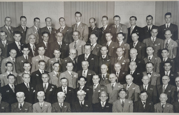 1950 Scottish Rite Lincoln Nebraska Masonic Framed Photograph with Member Names - Avid Vintage