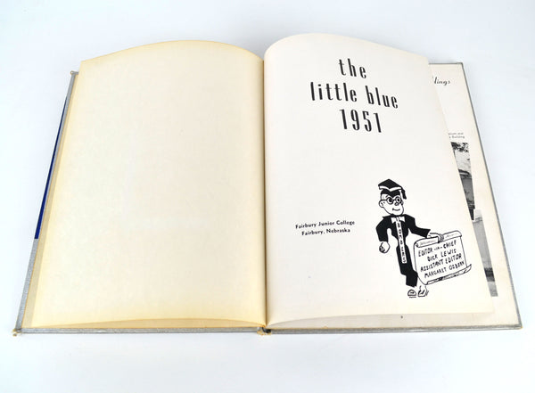 Vintage 1951 Fairbury Nebraska Junior College Yearbook The Little Blue - Avid Vintage