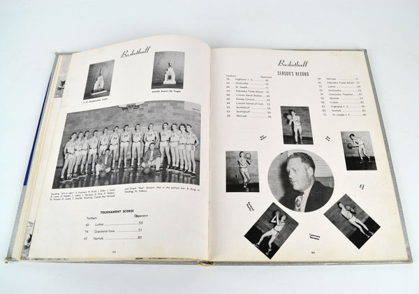 Vintage 1951 Fairbury Nebraska Junior College Yearbook The Little Blue - Avid Vintage