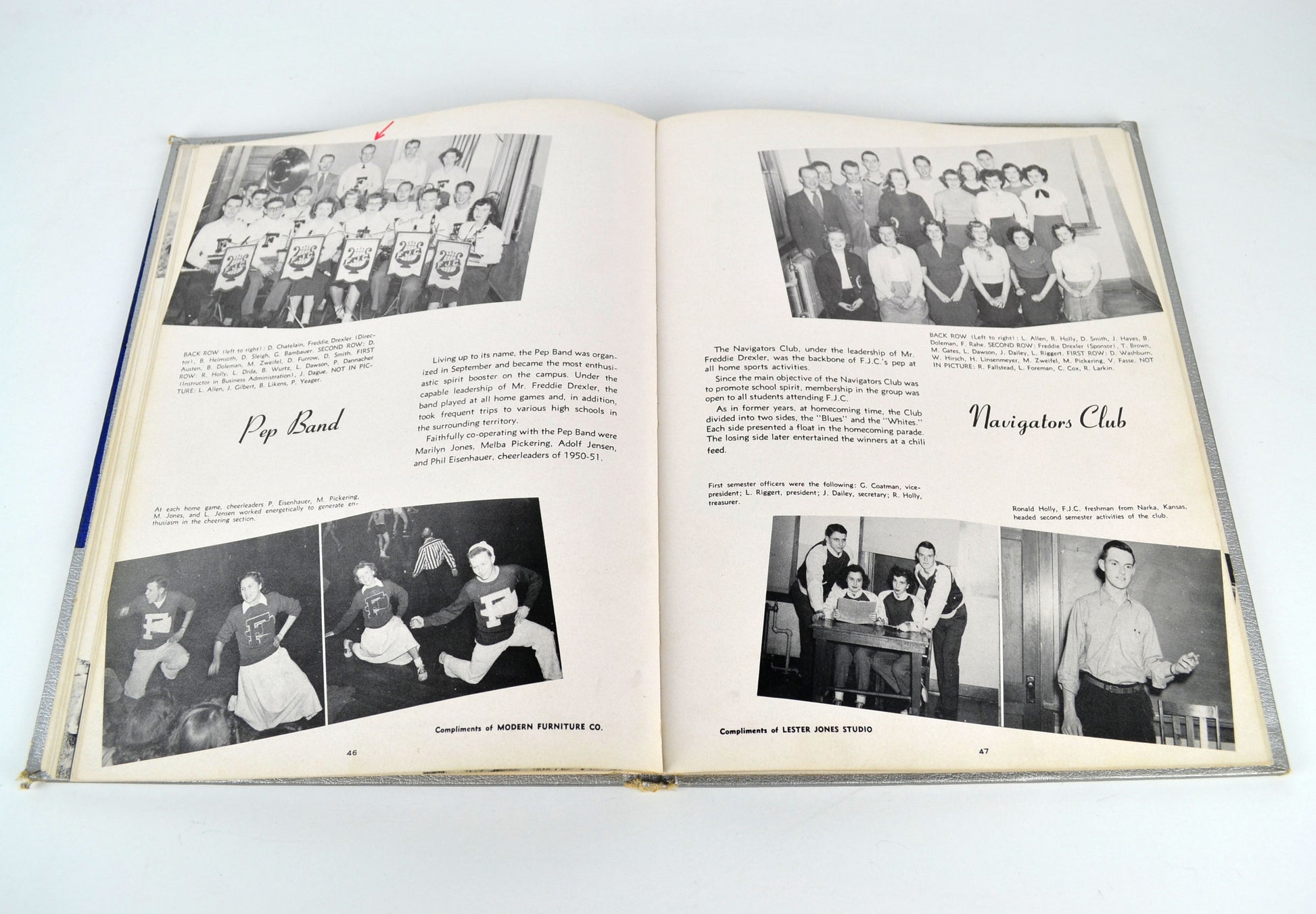 Vintage 1951 Fairbury Nebraska Junior College Yearbook The Little Blue - Avid Vintage